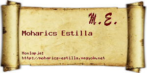Moharics Estilla névjegykártya